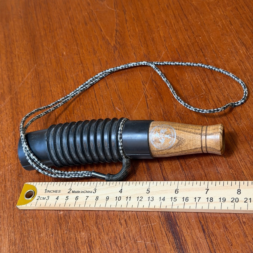 Wood Wise Game Call Wooden Bellows Lanyard Hunting Accessory